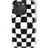 Black and White Zoomed Checkerboard iPhone 16 Pro Max Impact Case