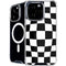 Black and White Zoomed Checkerboard iPhone 16 Pro Max MagSafe Case