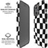 Black and White Zoomed Checkerboard iPhone 16 Pro Max Magsafe Impact Case