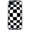 Black and White Zoomed Checkerboard iPhone 16e Clear Case