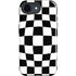 Black and White Zoomed Checkerboard iPhone 16e Impact Case