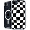 Black and White Zoomed Checkerboard iPhone 16e MagSafe Case