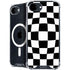 Black and White Zoomed Checkerboard iPhone 16e MagSafe Case