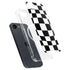 Black and White Zoomed Checkerboard iPhone 16e MagSafe Case
