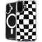 Black and White Zoomed Checkerboard iPhone 17 MagSafe Case