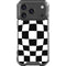 Black and White Zoomed Checkerboard iPhone 18 Pro Clear Case