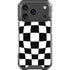 Black and White Zoomed Checkerboard iPhone 18 Pro Clear Case