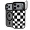 Black and White Zoomed Checkerboard iPhone 18 Pro Kickstand Case