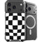 Black and White Zoomed Checkerboard iPhone 18 Pro MagSafe Case