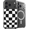 Black and White Zoomed Checkerboard iPhone 18 Pro Max MagSafe Case