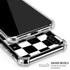 Black and White Zoomed Checkerboard iPhone X/XS Clear Case
