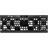 Black and White Zoomed Checkerboard K95 RGB PLATINUM Mechanical Gaming Keyboard Skin