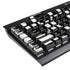 Black and White Zoomed Checkerboard K95 RGB PLATINUM Mechanical Gaming Keyboard Skin