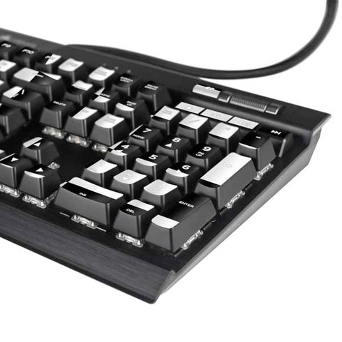 Black and White Zoomed Checkerboard K95 RGB PLATINUM Mechanical Gaming Keyboard Skin