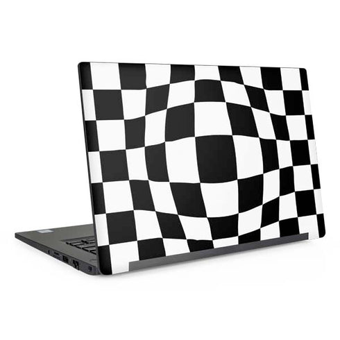 Black and White Zoomed Checkerboard Dell Latitude Skin