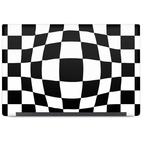 Black and White Zoomed Checkerboard Dell Latitude Skin
