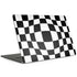 Black and White Zoomed Checkerboard MacBook Skins