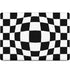 Black and White Zoomed Checkerboard MacBook Skins