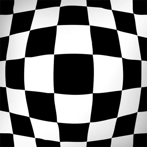 Black and White Zoomed Checkerboard MacBook Skins