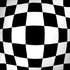 Black and White Zoomed Checkerboard MacBook Skins