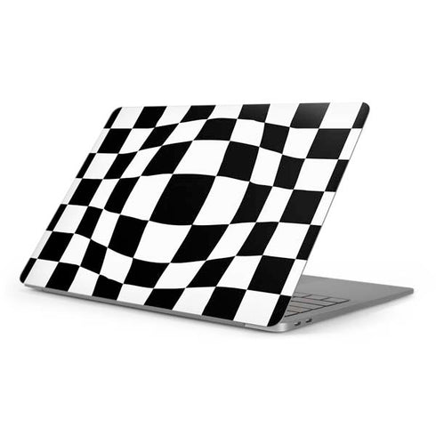 Black and White Zoomed Checkerboard Apple MacBook Pro 16-inch Skin
