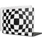 Black and White Zoomed Checkerboard MacBook Cases