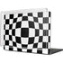 Black and White Zoomed Checkerboard MacBook Cases