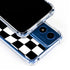 Black and White Zoomed Checkerboard Moto G 5G (2024) Clear Case