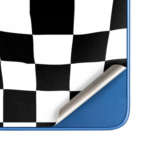 Black and White Zoomed Checkerboard Moto G Play 4G (2024) Skin