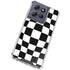 Black and White Zoomed Checkerboard Moto G Play 5G (2025) Clear Case
