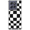 Black and White Zoomed Checkerboard Moto G Stylus 5G (2025) Clear Case