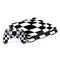 Black and White Zoomed Checkerboard PlayStation PS4 Skins