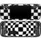 Black and White Zoomed Checkerboard Steam Deck Handheld Gaming Computer OLED Skin