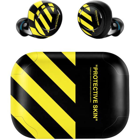 Black and Yellow Stripes Amazon Echo Buds Skin