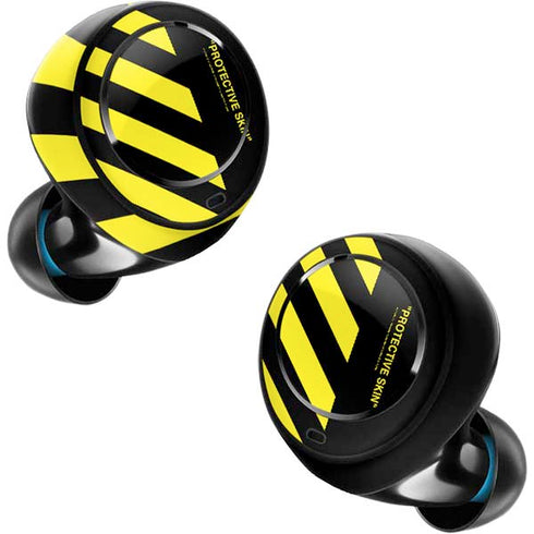 Black and Yellow Stripes Amazon Echo Buds Skin