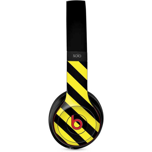 Black and Yellow Stripes Beats Solo 3 Wireless Skin
