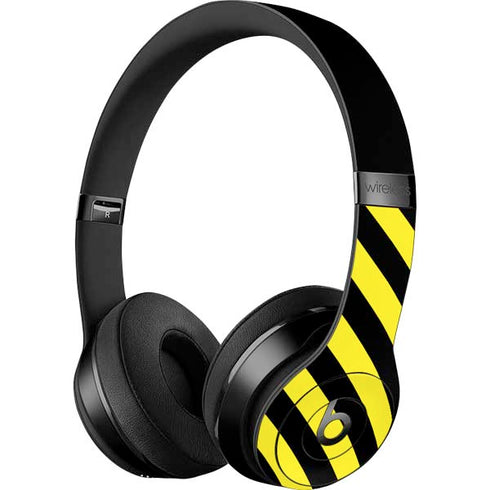 Black and Yellow Stripes Beats Solo 3 Wireless Skin