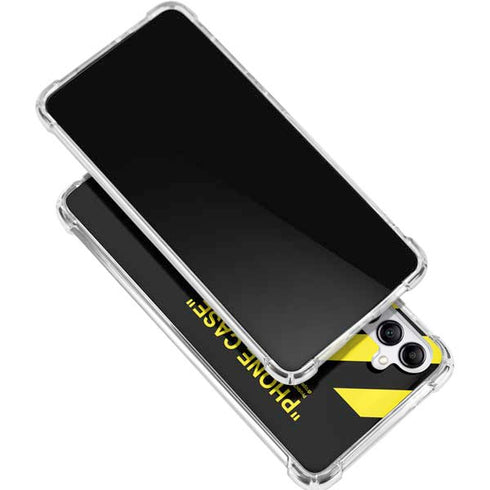Black and Yellow Stripes Gabb Phone 4 Clear Case