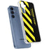 Black and Yellow Stripes Galaxy A55 5G Clear Case
