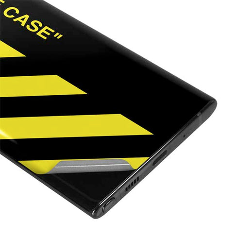 Black and Yellow Stripes Galaxy Note 10 Plus Skin