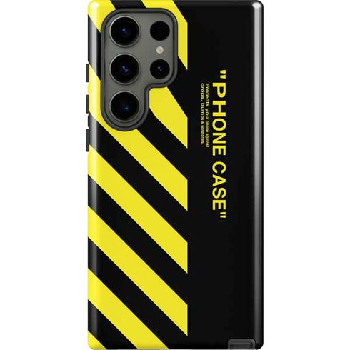 Black and Yellow Stripes Galaxy S23 Ultra Pro Case