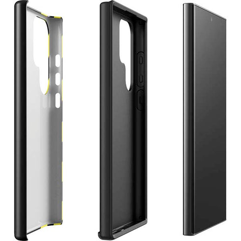 Black and Yellow Stripes Galaxy S23 Ultra Pro Case