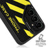 Black and Yellow Stripes Galaxy S25 Kickstand Case