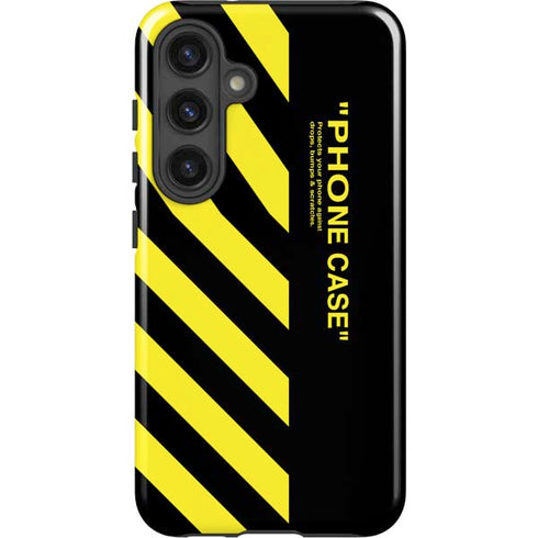 Black and Yellow Stripes Galaxy S25 Plus Impact Case