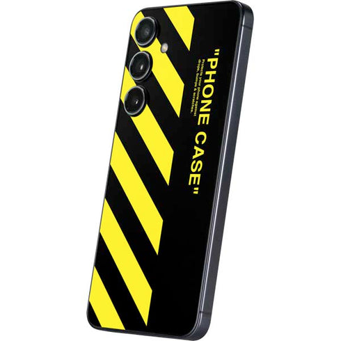 Black and Yellow Stripes Galaxy S25 Plus Skin