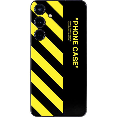 Black and Yellow Stripes Galaxy S24 Skin