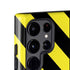 Black and Yellow Stripes Galaxy S25 Ultra Impact Case