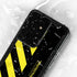 Black and Yellow Stripes Galaxy S24 Ultra Waterproof Case