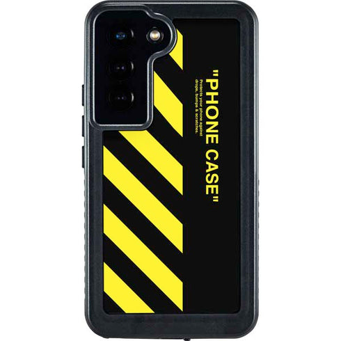 Black and Yellow Stripes Galaxy S24 Waterproof Case