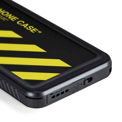 Black and Yellow Stripes Galaxy S24 Waterproof Case